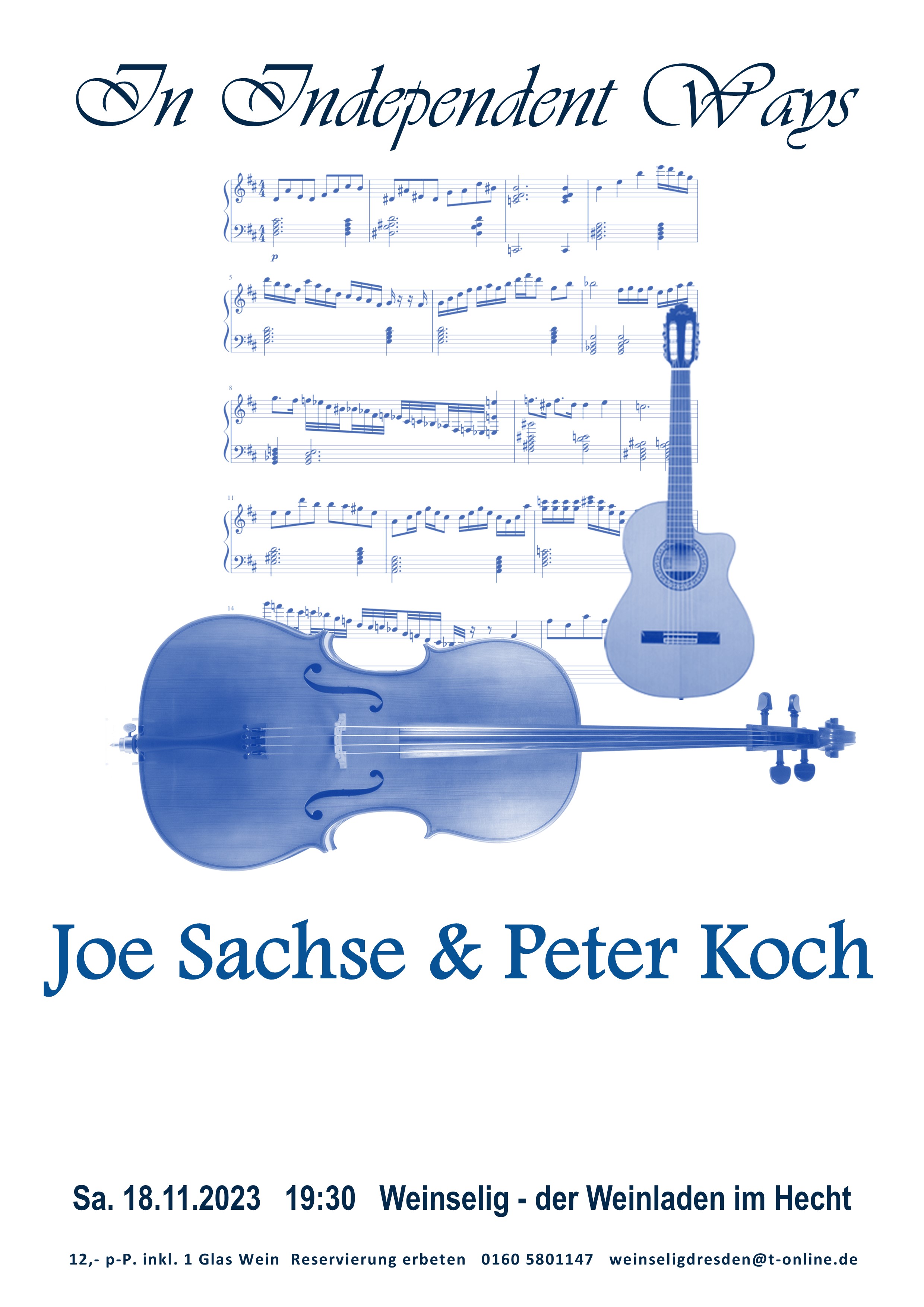 Plakat Joe Sachse Peter Koch WS